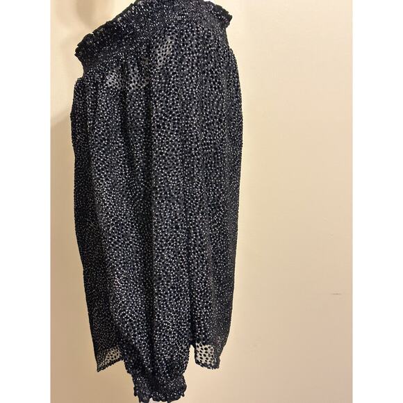 White House Black Market Blouse Top Off The Shoulders Summer Blouse Size M - Picture 9 of 12